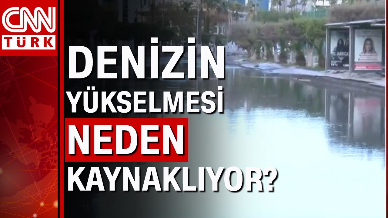 Hatay İskenderun'da deniz taştı