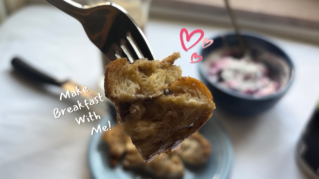 ASMR Make Breakfast With Me :) (Whispered Voiceover, Pan Sizzles, Cooking Sounds)