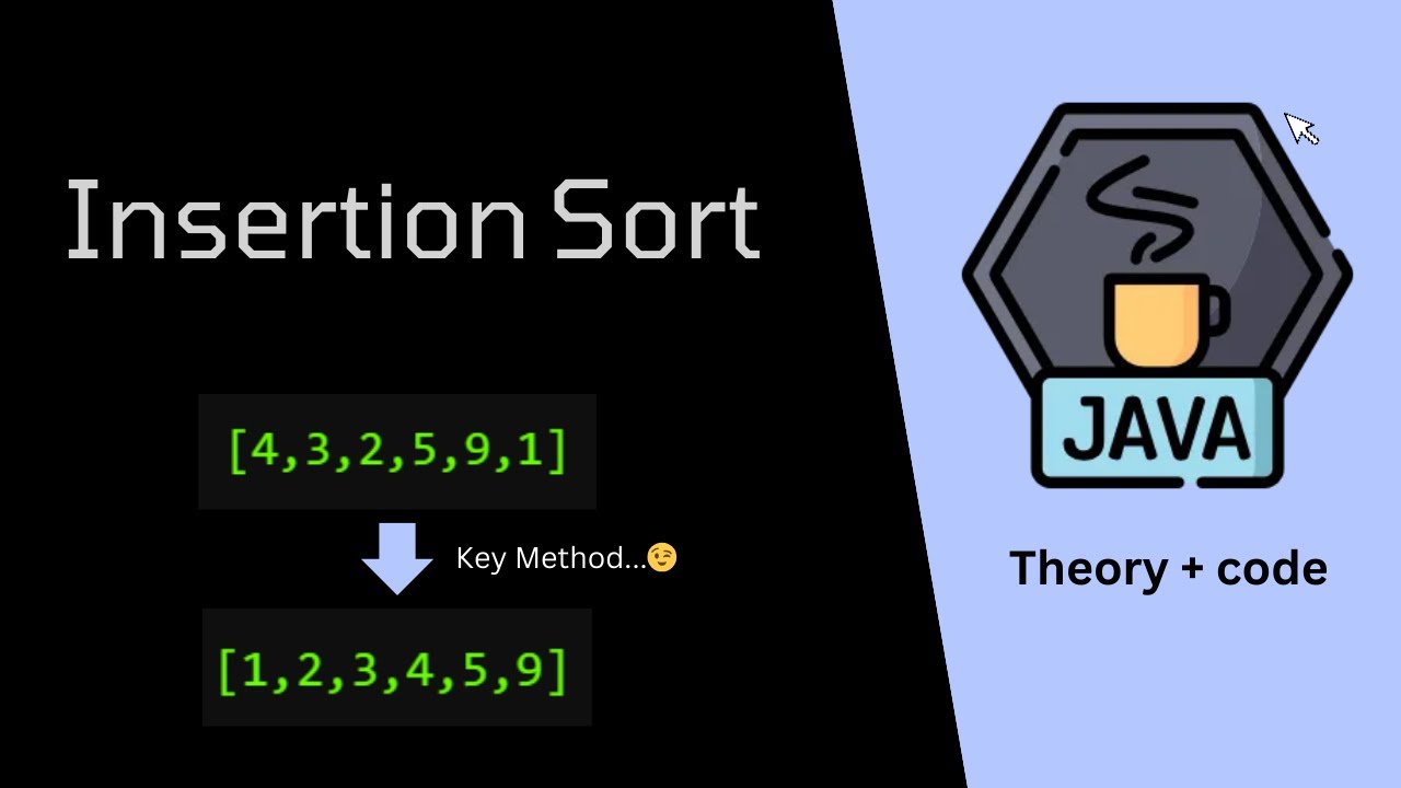 Insertion Sort in Java | Theory and Code 🔥 | Tamil