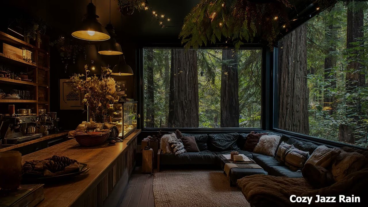 Relax with Smooth Jazz and Rain Sounds for Focus Meditation and Better Sleep