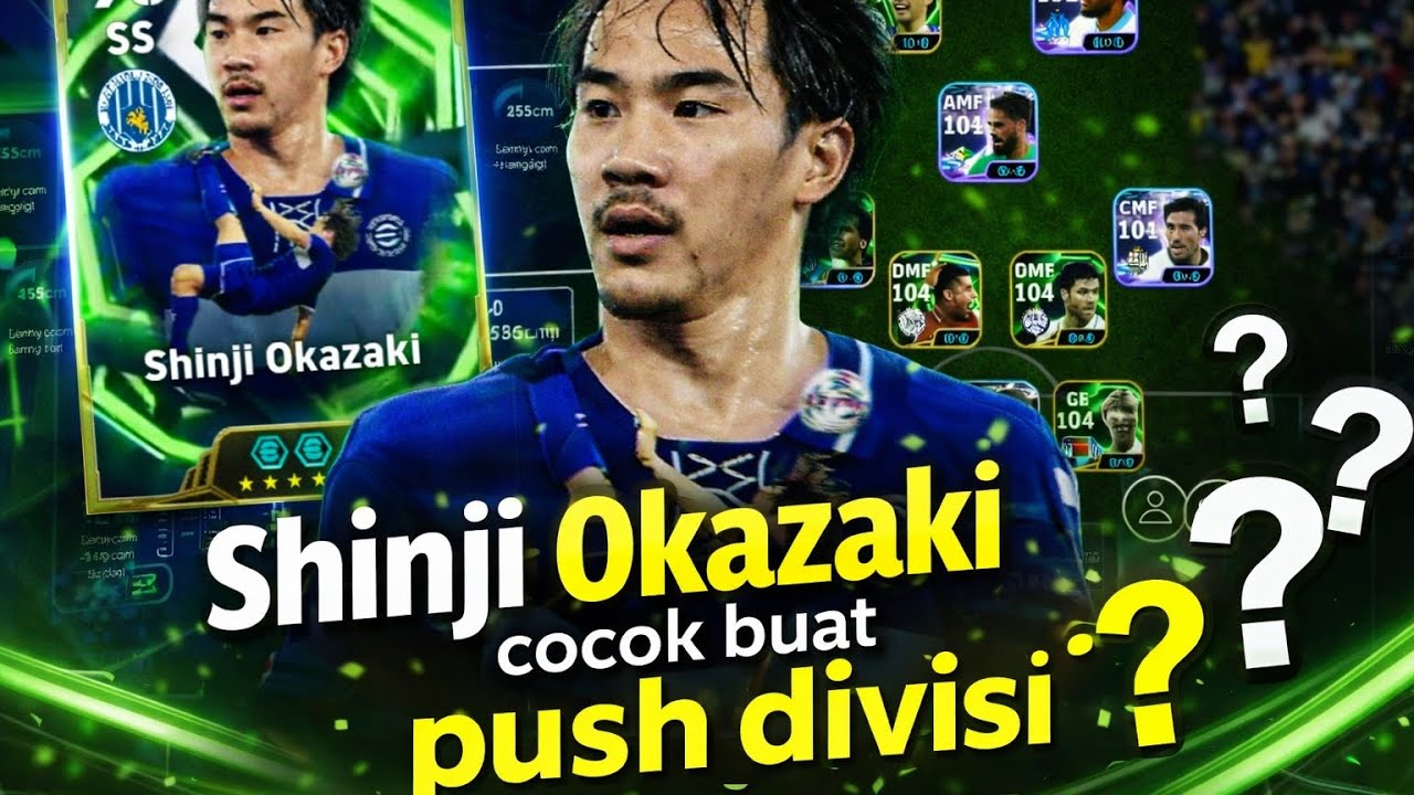 Jangan ketipu sama reting,racikan shinji Okazaki enak buat di cf maupun ss reting kecil tapi ngacir👀