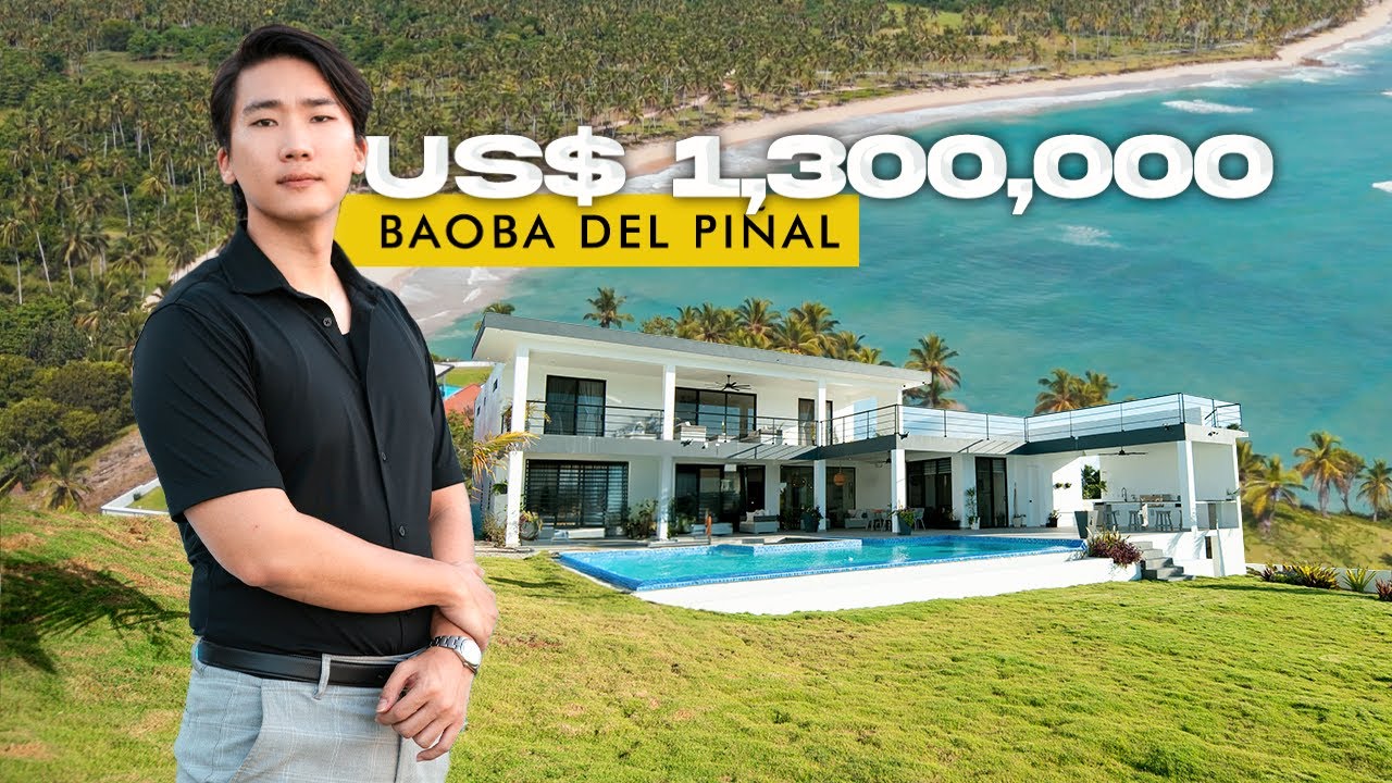 Tour Exclusivo: VILLA de ENSUEÑO frente al MAR en la Costa Norte de RD con acceso a Playa. 🏝️