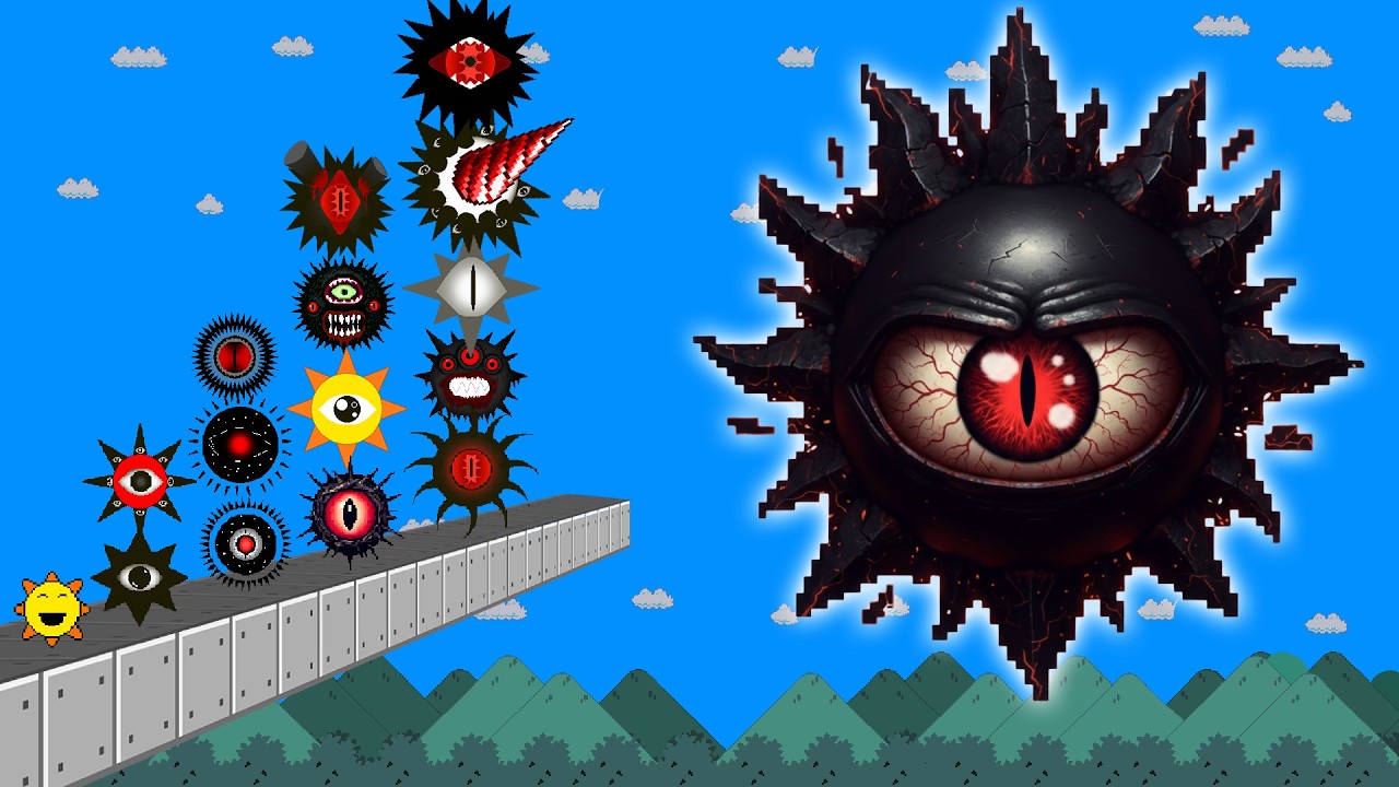 Mario's Hardest Challenge: Mario vs Mr.Sun Black Color Sad Story | (Sprunki Compliation)