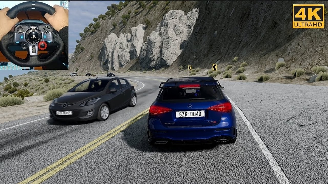 Mercedes-AMG A45 S POV Drive – Insanely Realistic 4K | Logitech G29 | BeamNG Drive