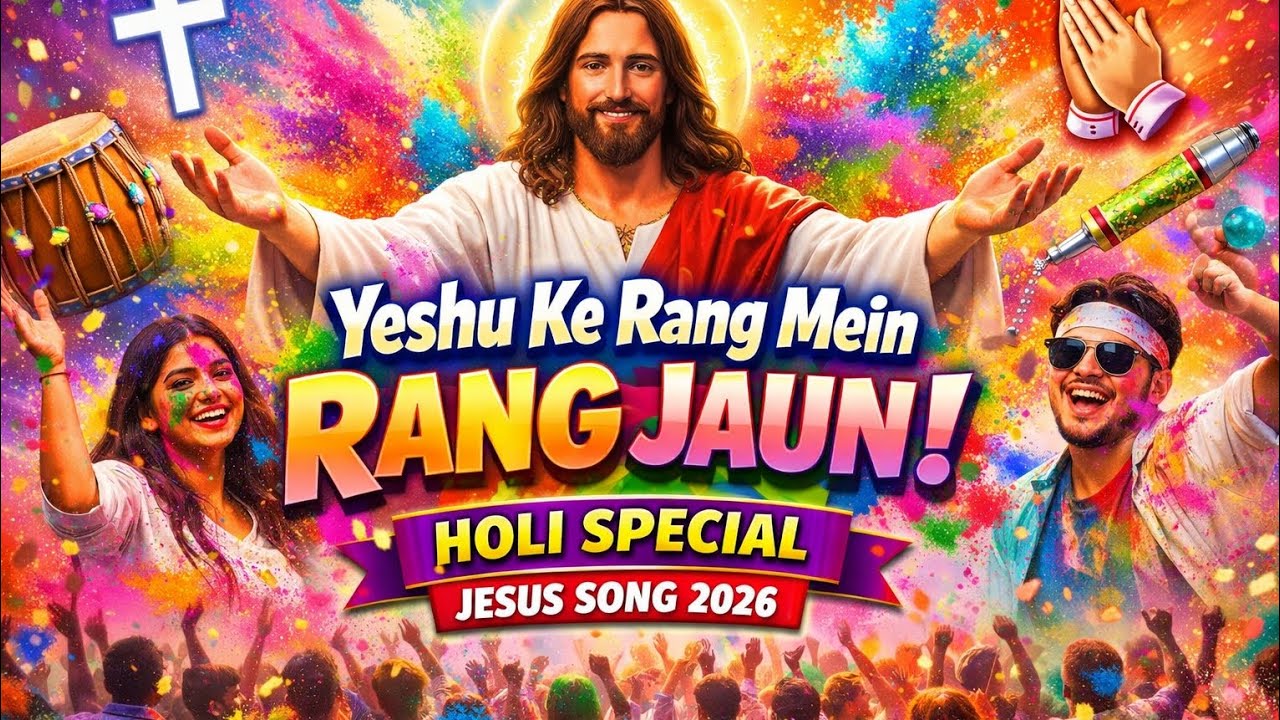 Yeshu Ke Rang Mein Rang Jaun | Holi Special Worship Song 2026 | New Hindi Christian Holi Song | amin