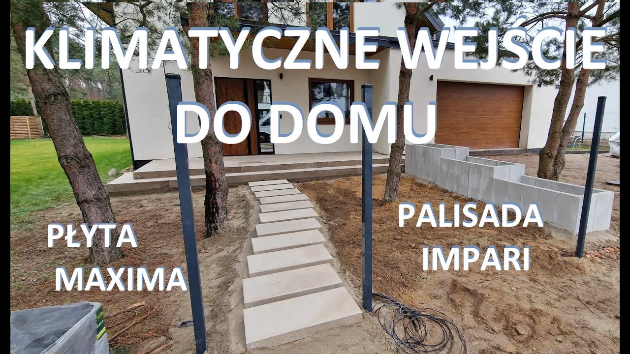 Wejście do domu z klimatem 🙂 Bloki schodowe. Palisada IMPARI. Płyta MAXIMA #brukarzbydgoszcz