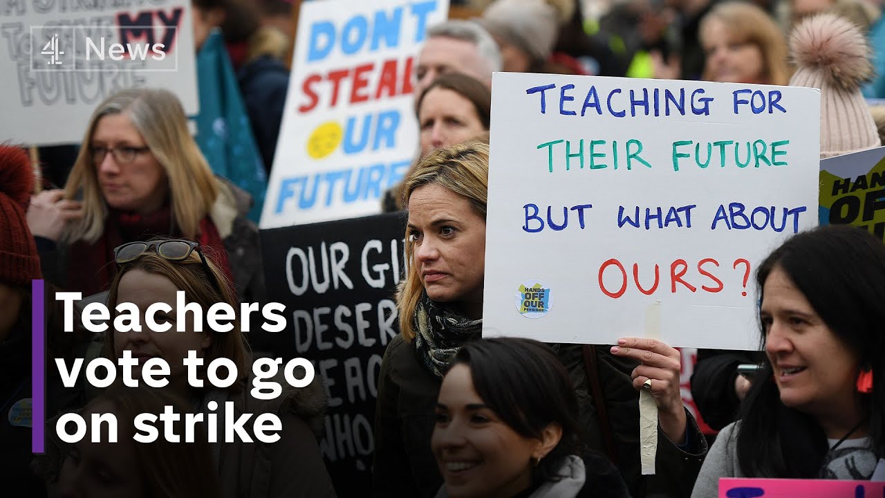 Teachers in England and Wales overwhelmingly vote to go on strike