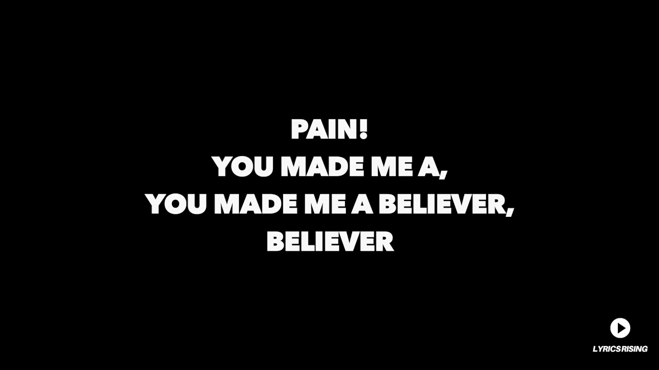 Imagine Dragons - Believer (Acoustic) (Lyrics)