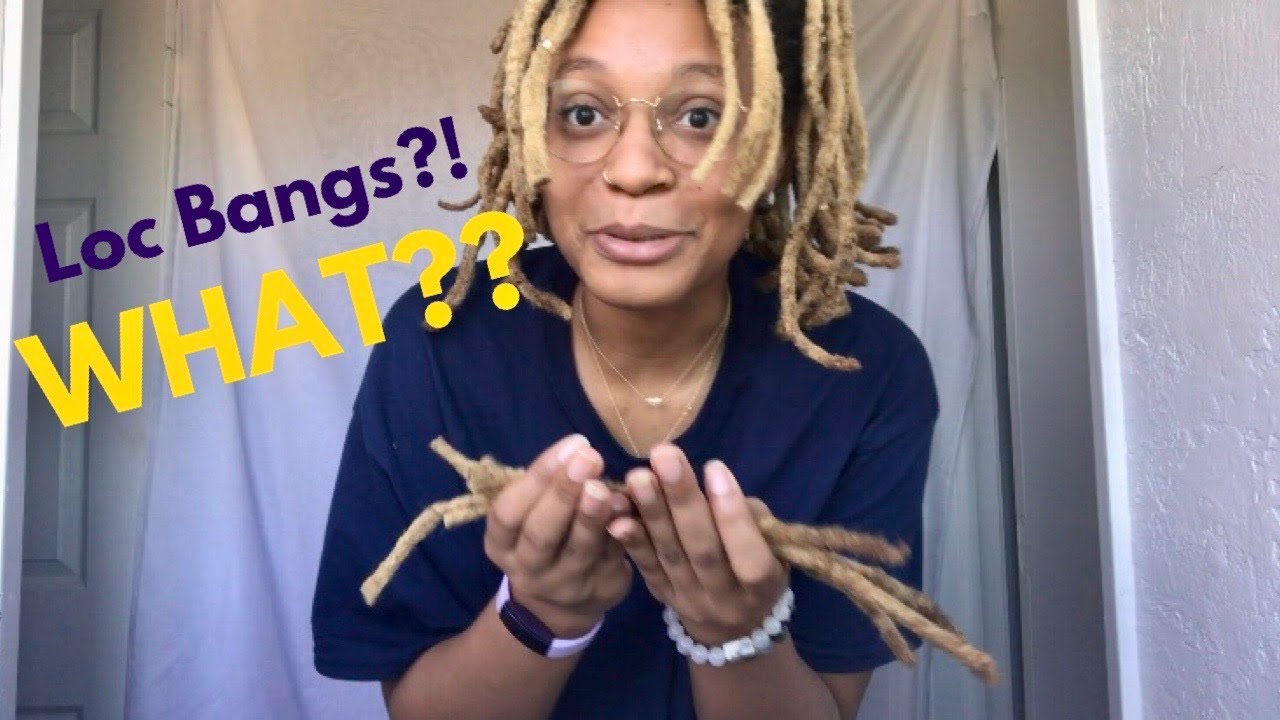 CUTTING BANGS! | Watch me cut bangs into my locs!