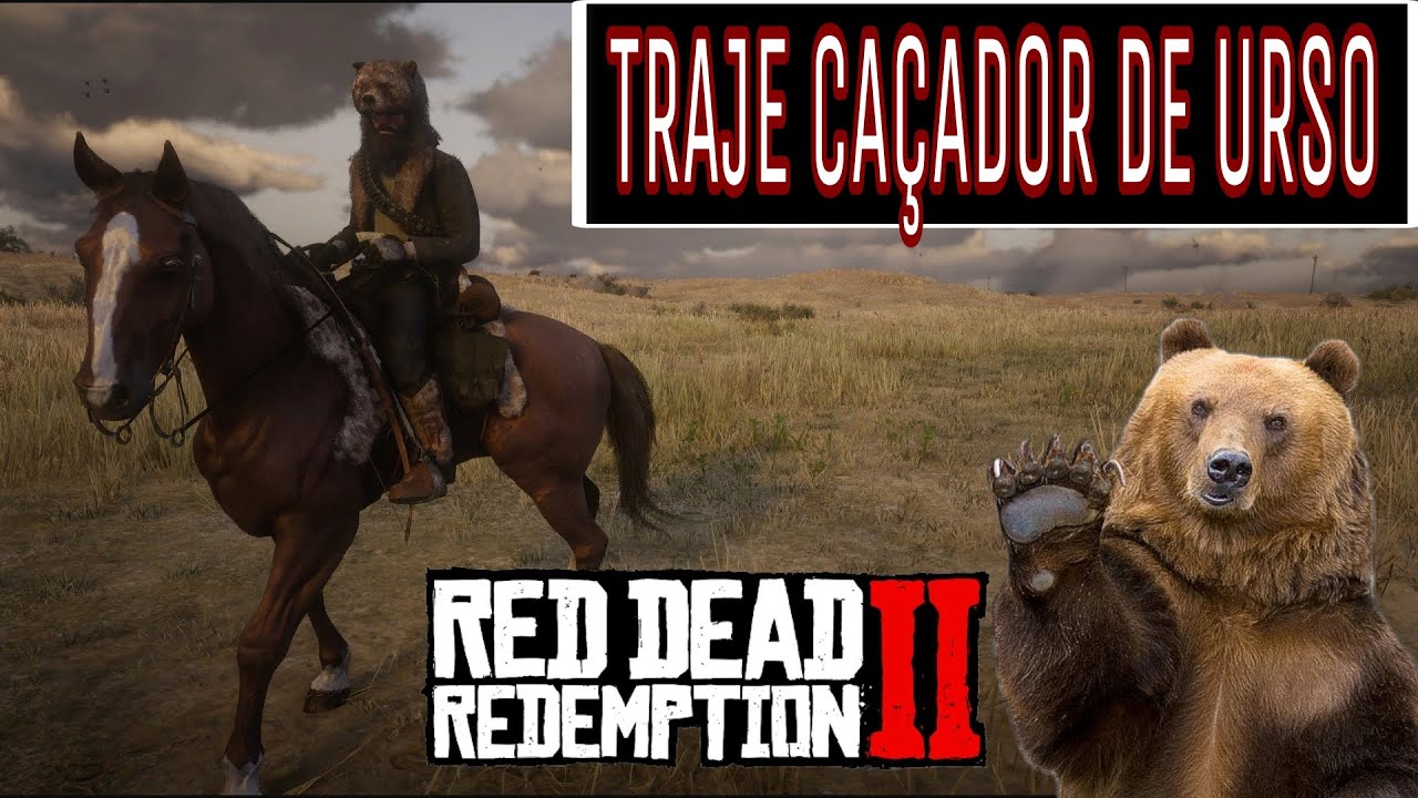 TRAJE CA&Ccedil;ADOR DE URSO - RED DEAD REDEMPTION 2