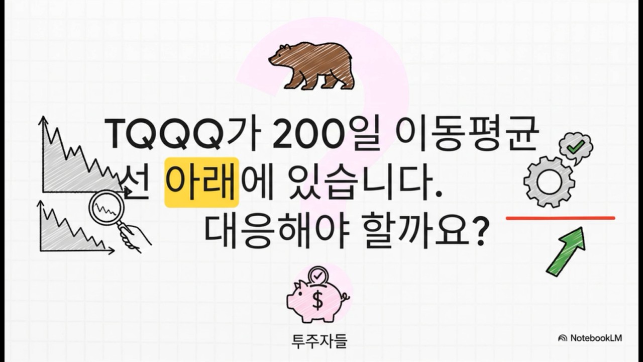[구판] 나스닥 대폭락 지속? TQQQ 아무것도 안 하는 것이 맞는 이유 (아기티큐 200일선 매매법)