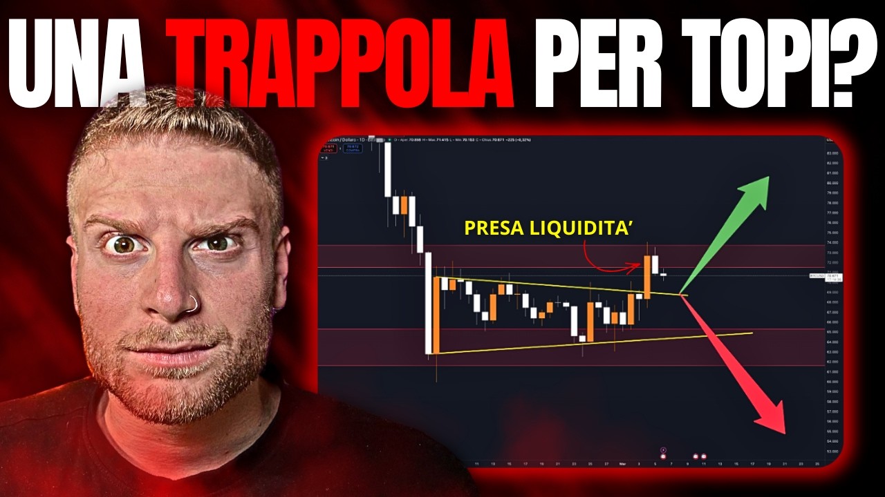BITCOIN, E' SOLO UNA BULL TRAP !? ⚠️ Questo Livello ci dirà LA VERITA'! 📊 Crypto News