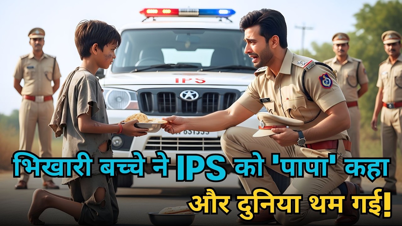 भिखारी बच्चे ने IPS को ‘पापा’ कहा — अगले पल पूरा चौराहा सन्न रह गया