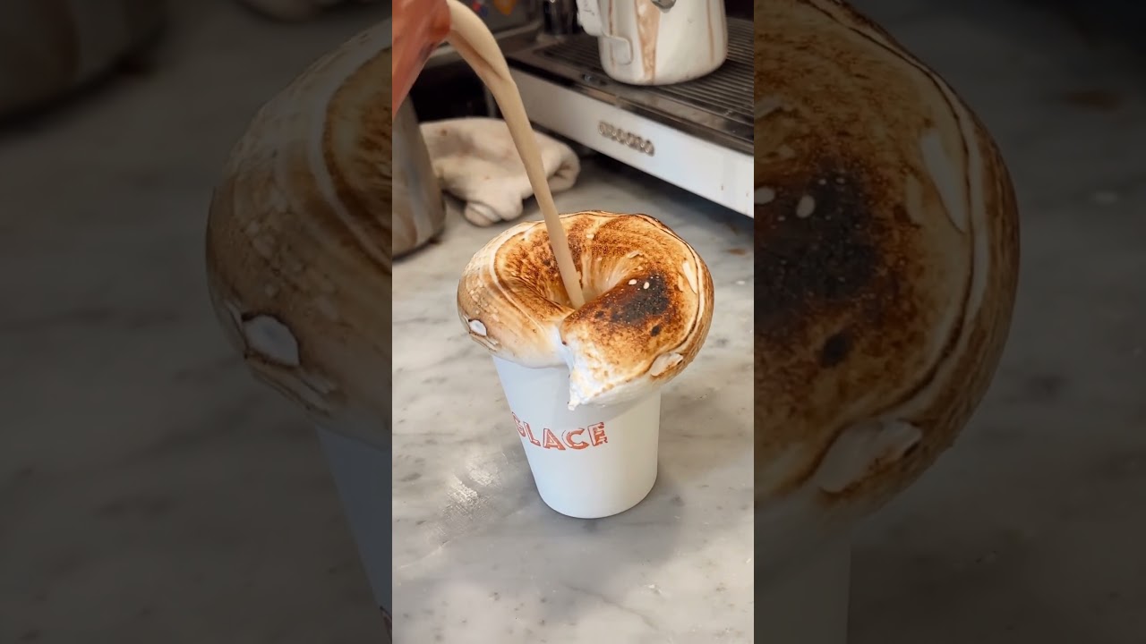 10/10 recommend this viral s&rsquo;mores hot chocolate in nyc. 📍Glace in the UES #shorts #nyc