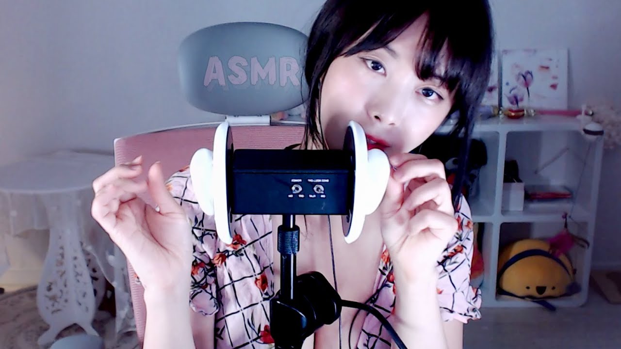 [ASMR] Sleepy Trigger words whispering (14min) l 3DIO, Ear mic