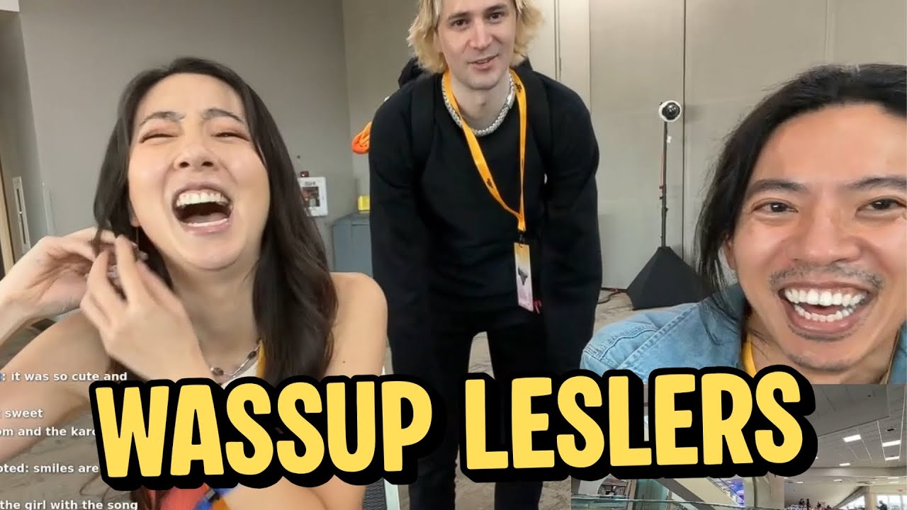 XQC Visits Leslie and Nate's Stream