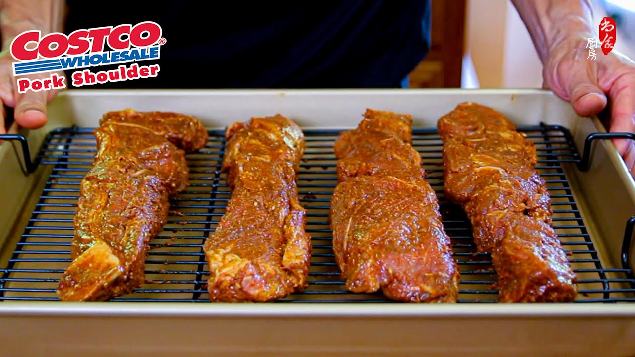 慢烤Costco的猪肩肉 (Pork Shoulder) ，酥香入味，一捏就散，💯强烈推荐