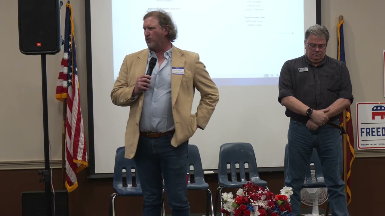 The Lumpkin County Republican Party Candidate Forum part 2