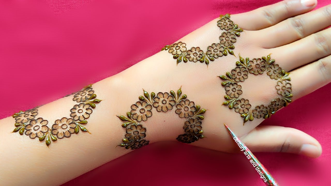 Back hand stylish mehndi design | Full hand mehndi design | simple mehndi | mehndi design | mehndi.