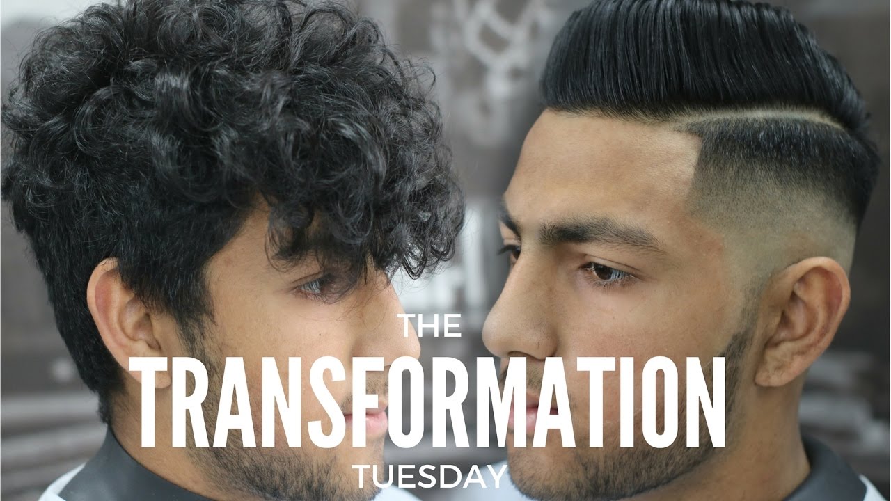 Transformation Tuesday ||Skin Fade || Side Part Pompadour Haircut ||