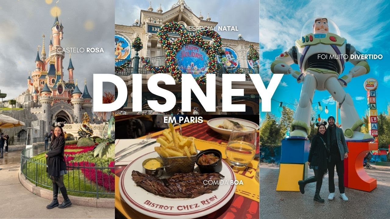 DISNEY EM PARIS: Restaurante do Ratatouille, Decoração de Natal, Os dois Parques em um Dia✨