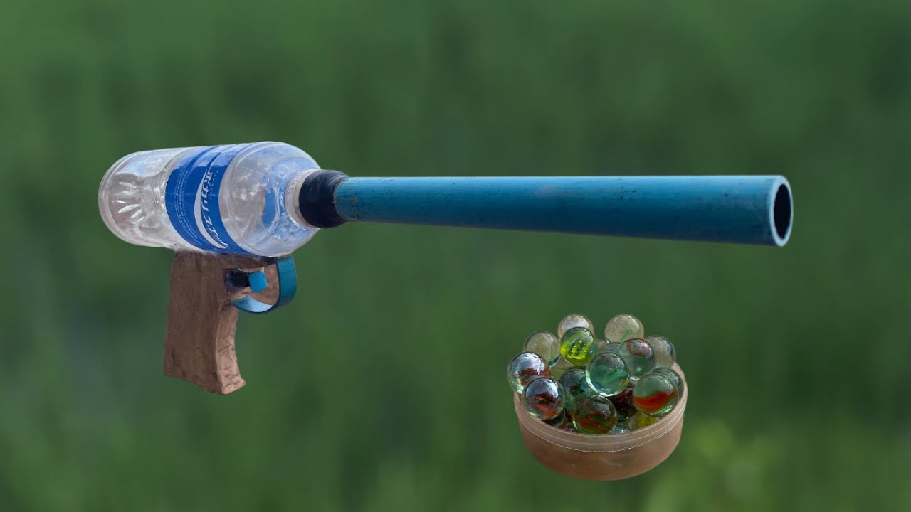 Creativity DIY Making pistol and alcohol Unique slingshot Have influence Amazing