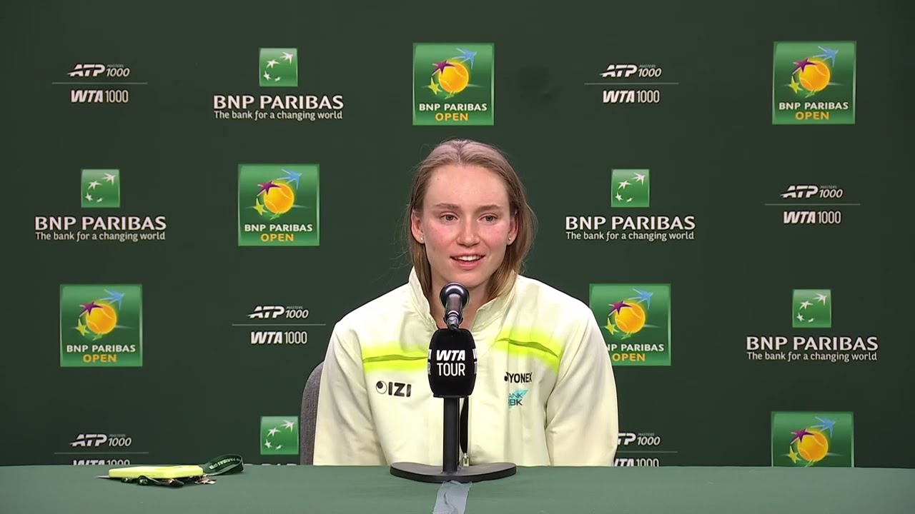 «Сегодня подача работала» | Елена Рыбакина | Четвертьфинал турнира BNP Paribas Open