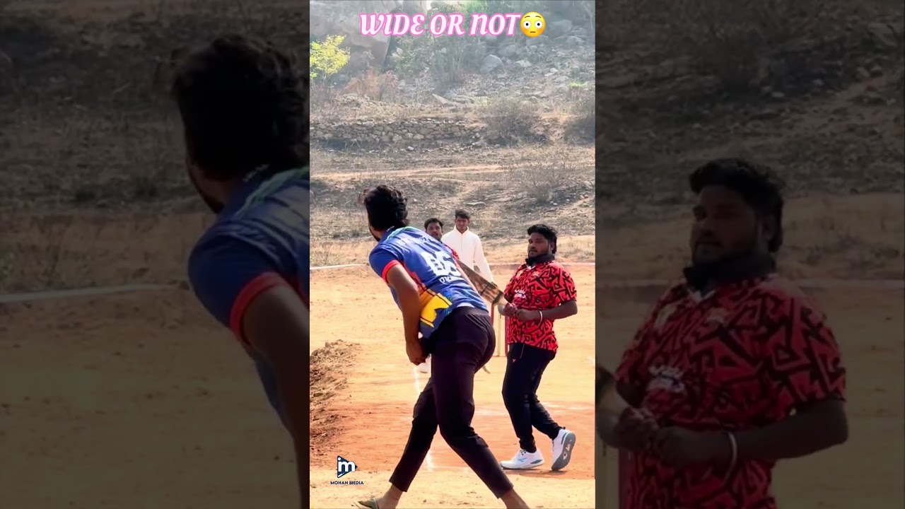 Wide or Not 😎 Mohan Media | #cricket #nightgames #shorts #trending #viral