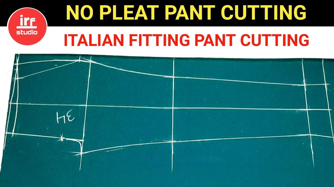 Ankle Length Pant Cutting Step By Step | No Pleat Pant Cutting | Medium Fitting Pant Cutting
