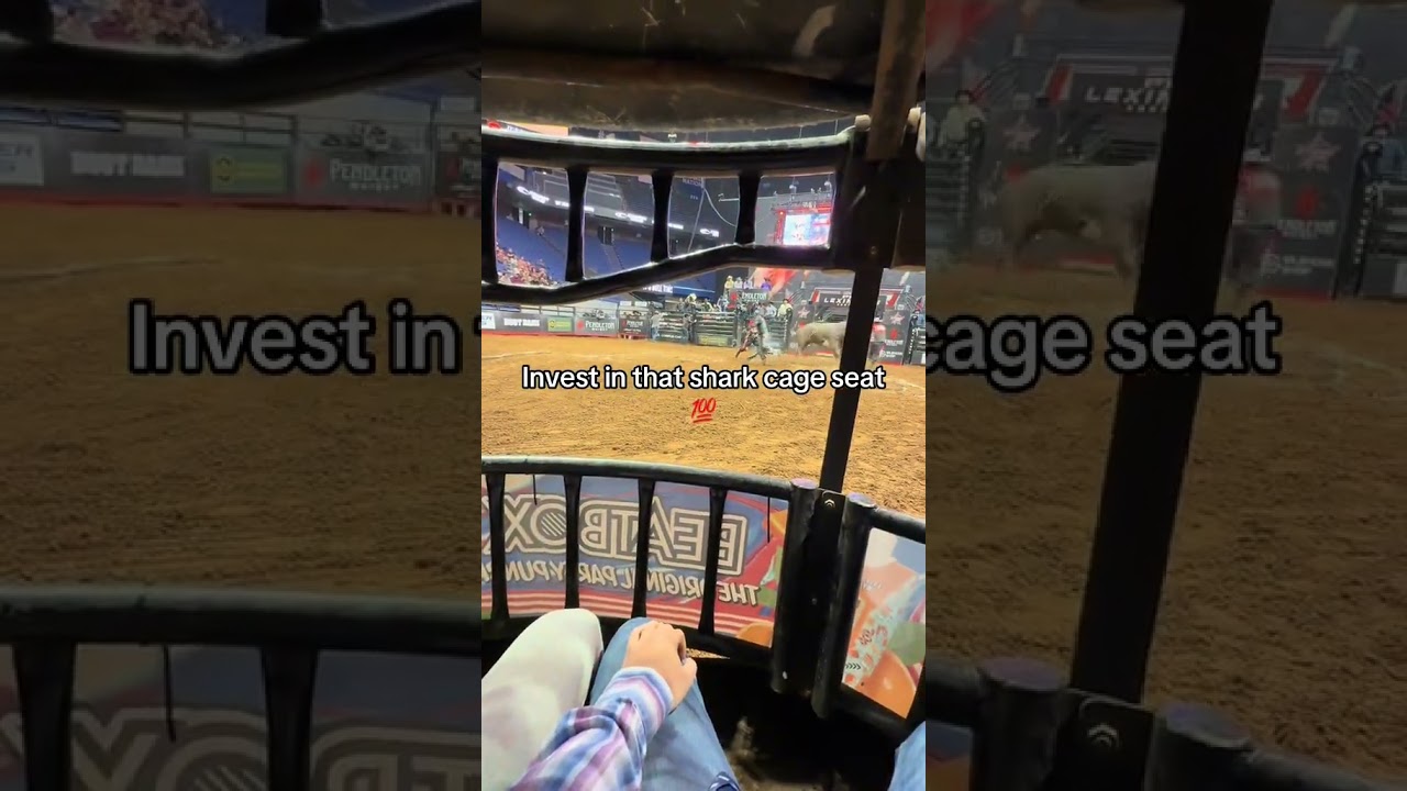 Would you ever watch bull riding from here? #cowboy #rodeo #bullriding #pbr