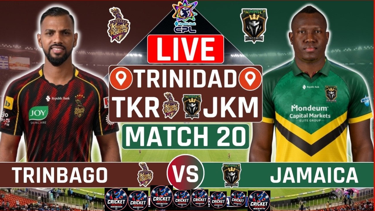 🔴 CPL 2026 LIVE: Trinbago Knight Riders vs Jamaica Kingsmen | TKR vs JKM Live  Audio Commentary