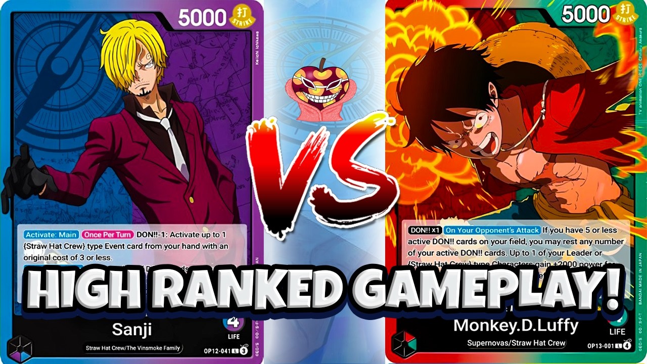 [EB03] CRAZY INSANE GAME!! UP Sanji vs RG Luffy One Piece Card Game!