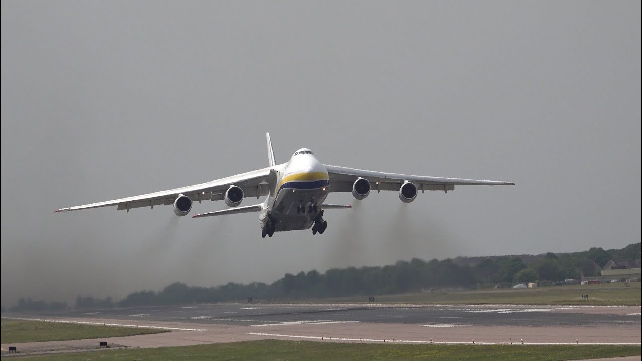 Louded & Loud | Antonov An-124 takeoff from Brize Norton