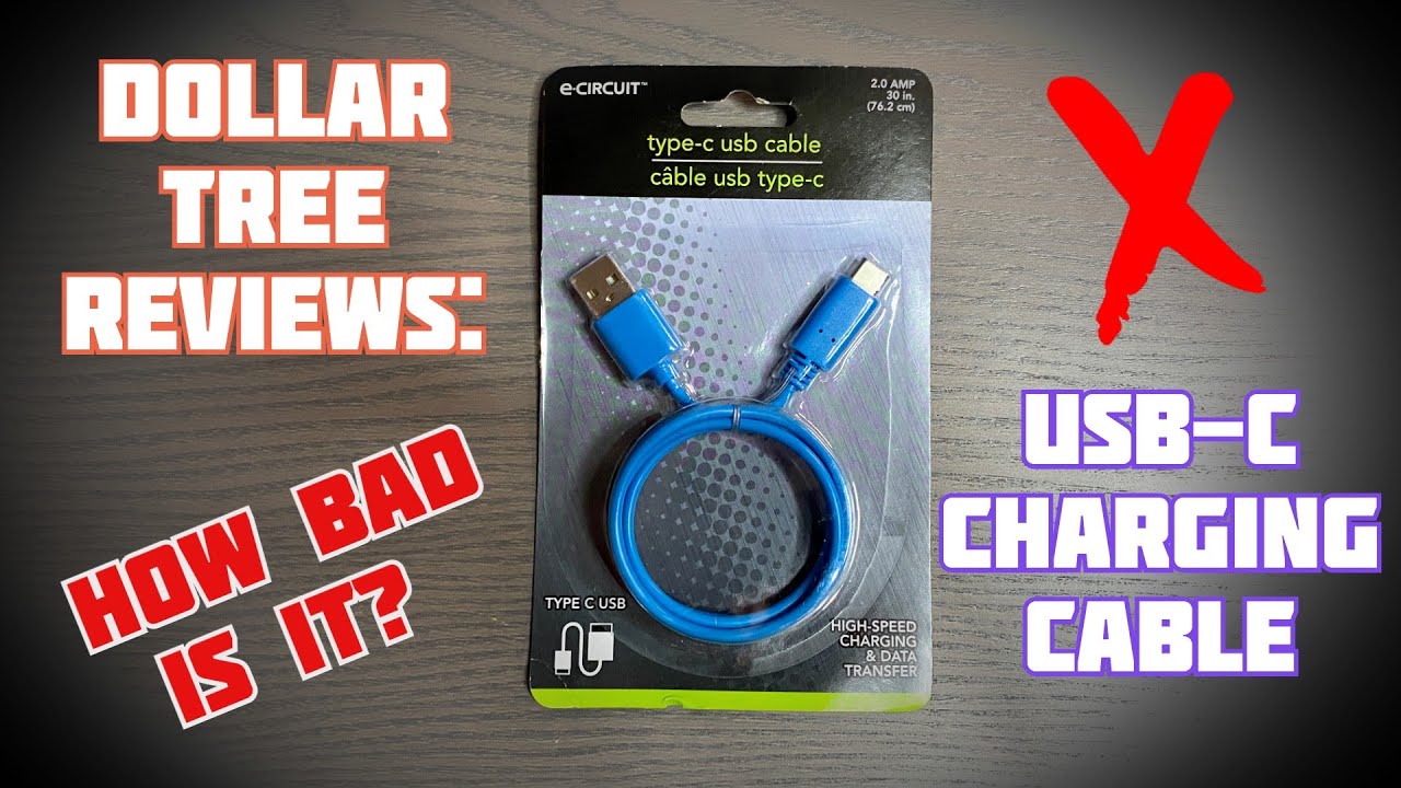Recenzje Dollar Tree: Kabel ładujący USB-C &mdash; jak bardzo jest zły?