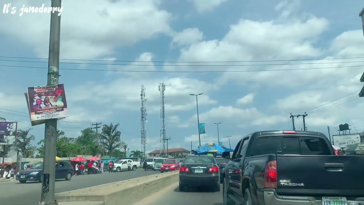 Drive from Airport Rukpokwu - Eliozu Flyover - Aba Road Port Harcourt