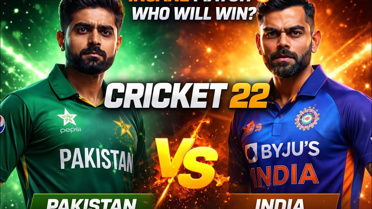 PAKISTAN vs INDIA 🔥 INTENSE LAST OVER THRILLER! | Cricket 22 Epic Match 😱