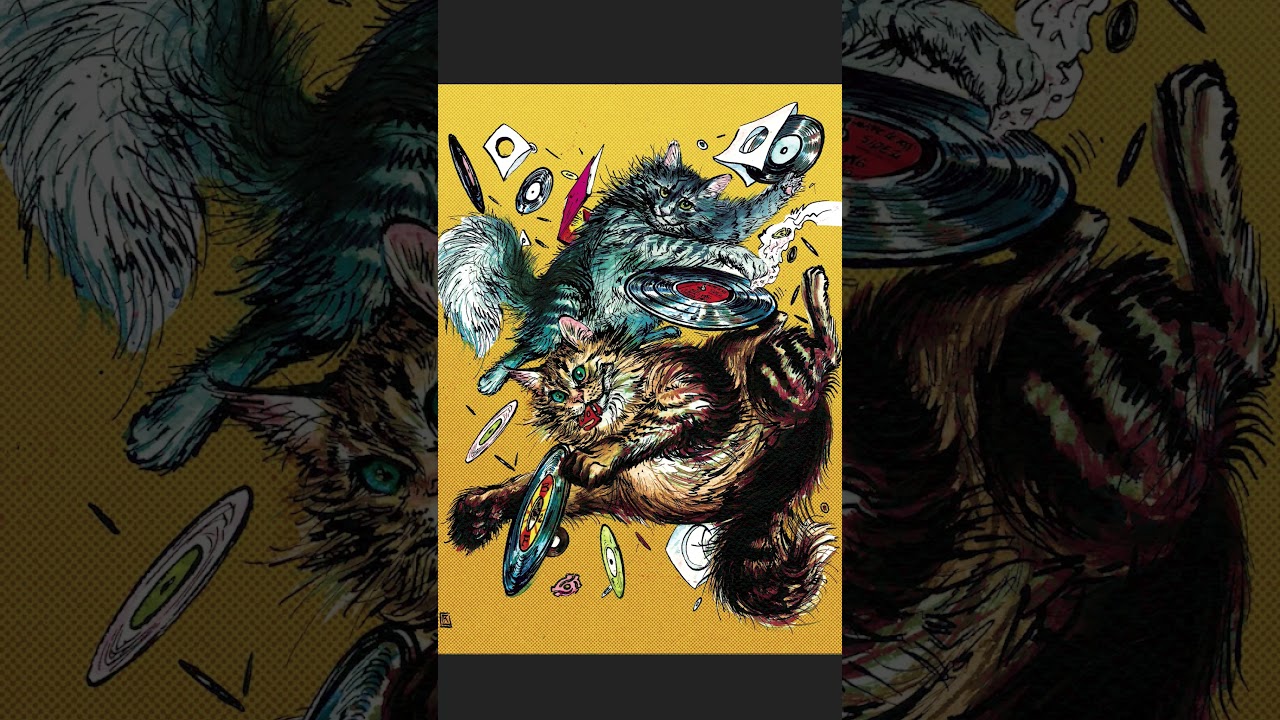 Coloring some big floofy cats 🐈