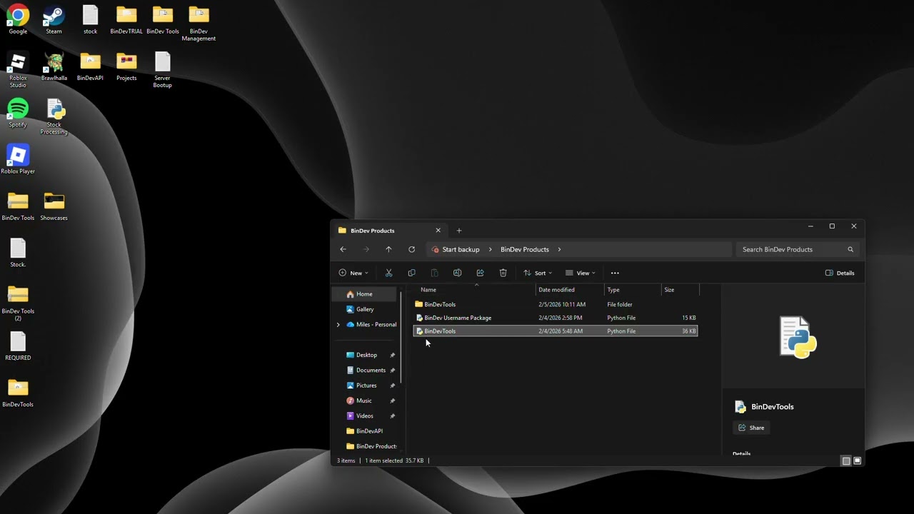 BinDev Multi Package Tool