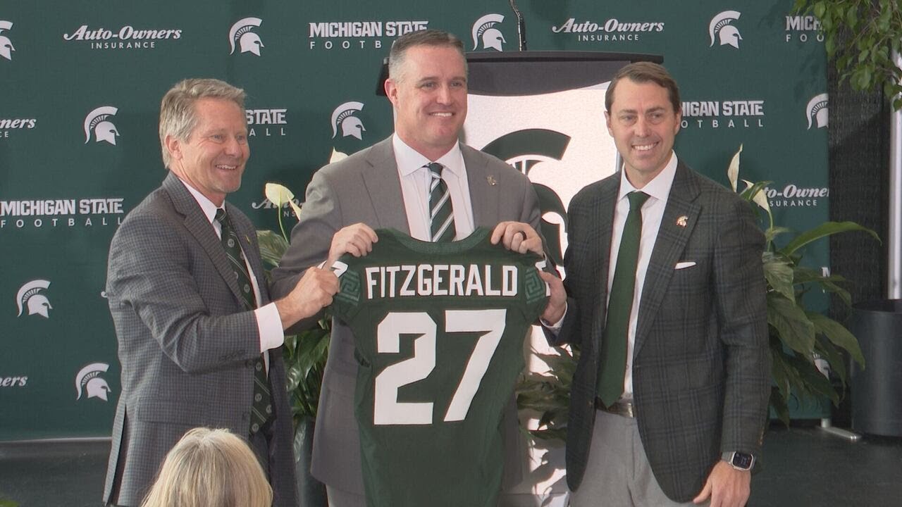 Pat Fitzgerald formally INTRODUCED as Michigan State's new football coach