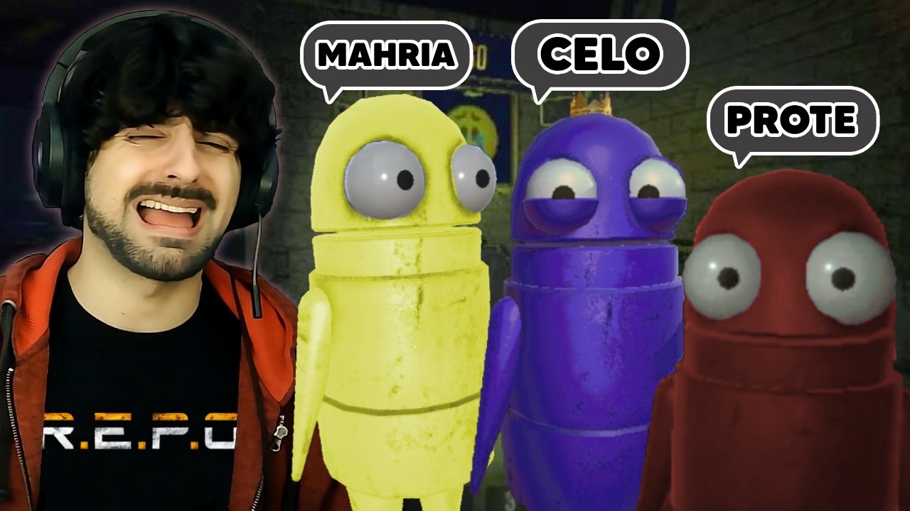 JUGUÉ al REPO con STREAMERS y FUÉ una MALA IDEA... | Wakai juega con Mahria, Pasameelcelo y Protegod