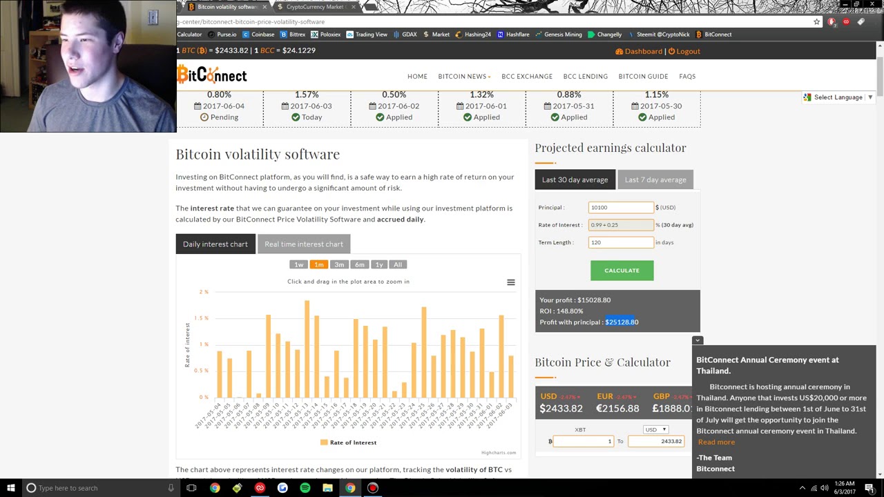 My First $100 Loan With BitConnect!