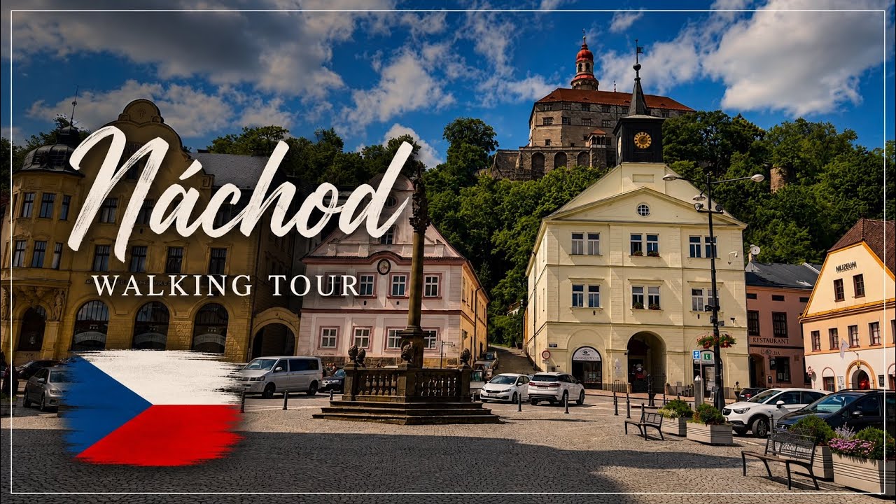 Náchod - Czechy [walking tour] Czech Republic   NO TALK