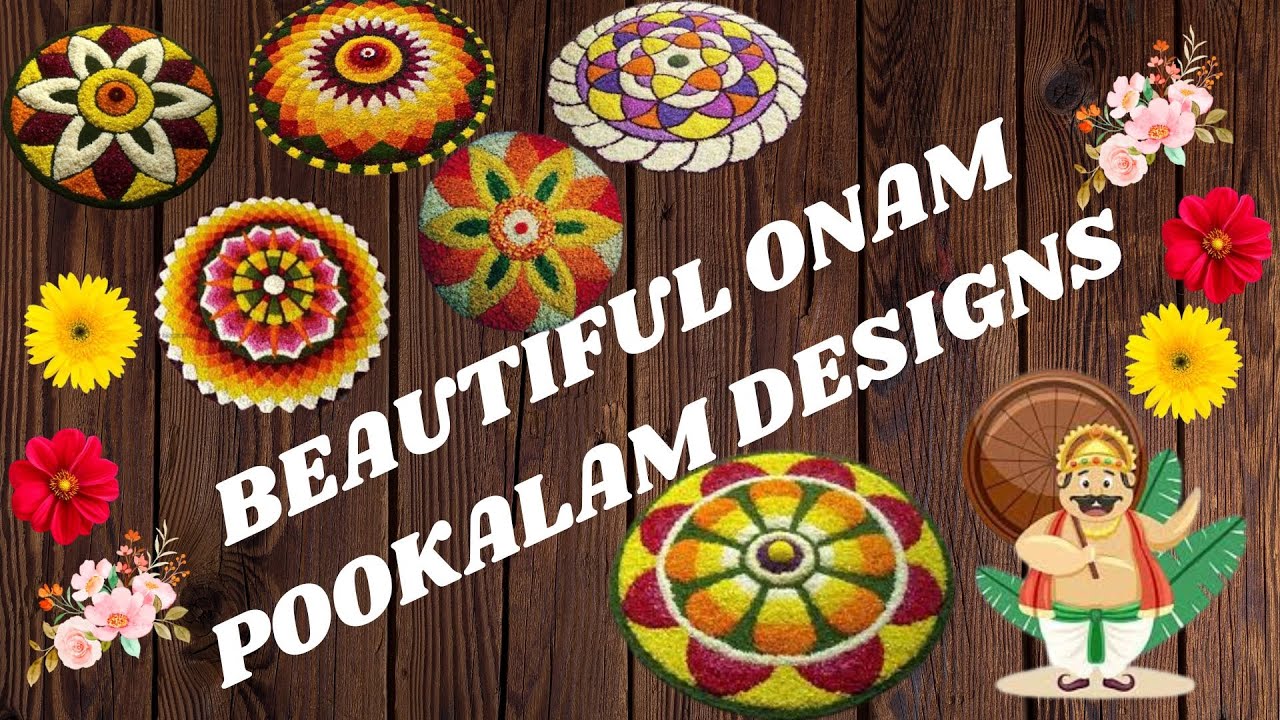 ONAM POOKALAM // BEAUTIFUL ONAM POOKALAM DESIGNS // IDEAS TO MAKE POOKALAM