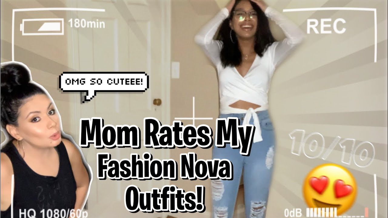 Mom Rates My Fashion Nova Outfits!!🤭