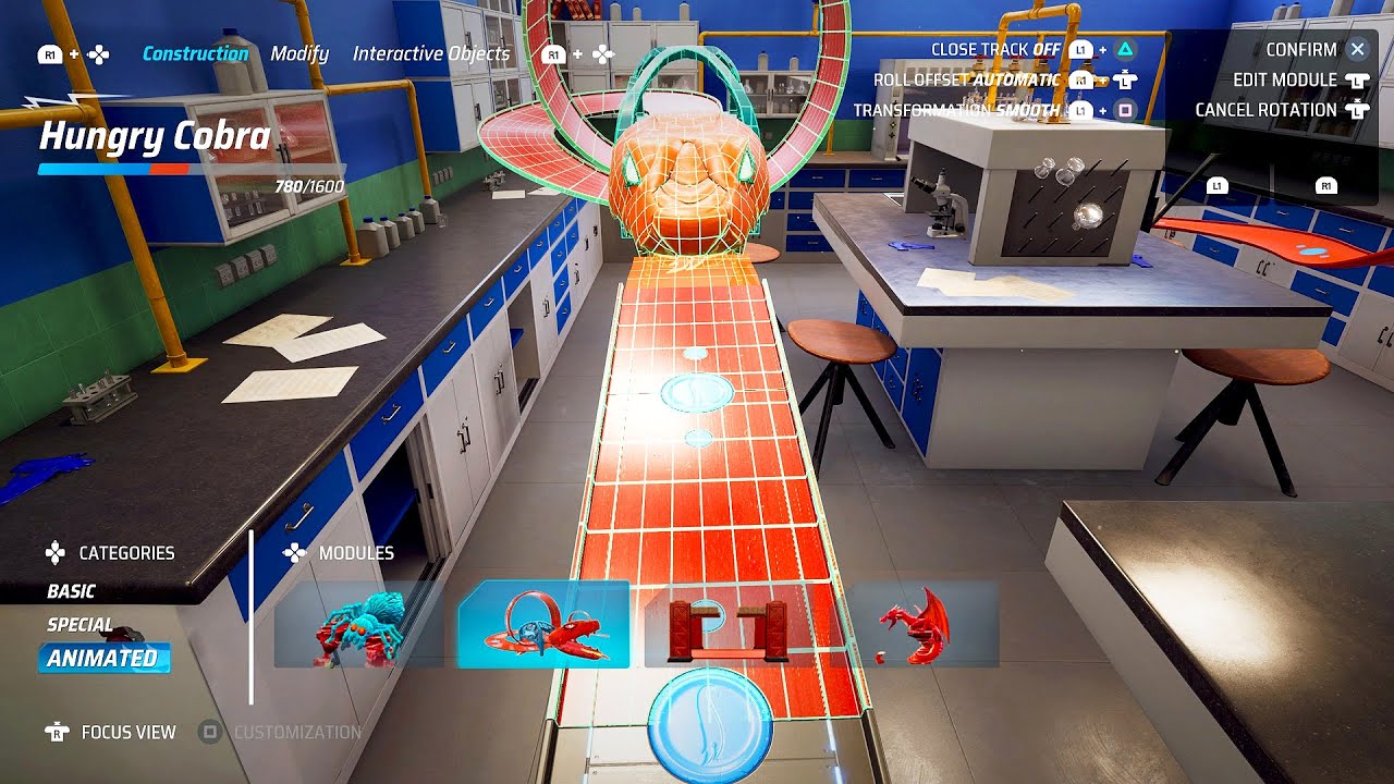 Hot Wheels Unleashed (PS5) Gameplay - Track Builder Mode