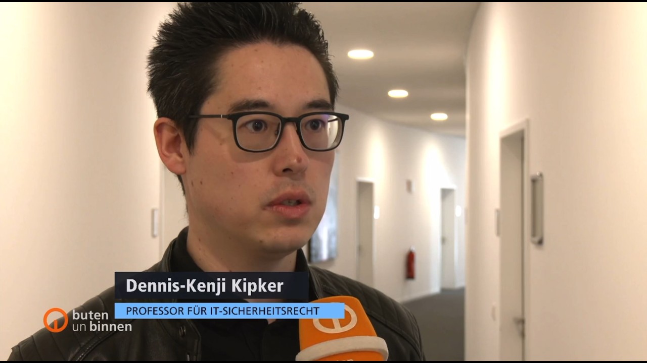 Bremer Betriebe im Visier von Cyberkriminellen: Prof. Dr. Dennis-Kenji Kipker bei Radio Bremen