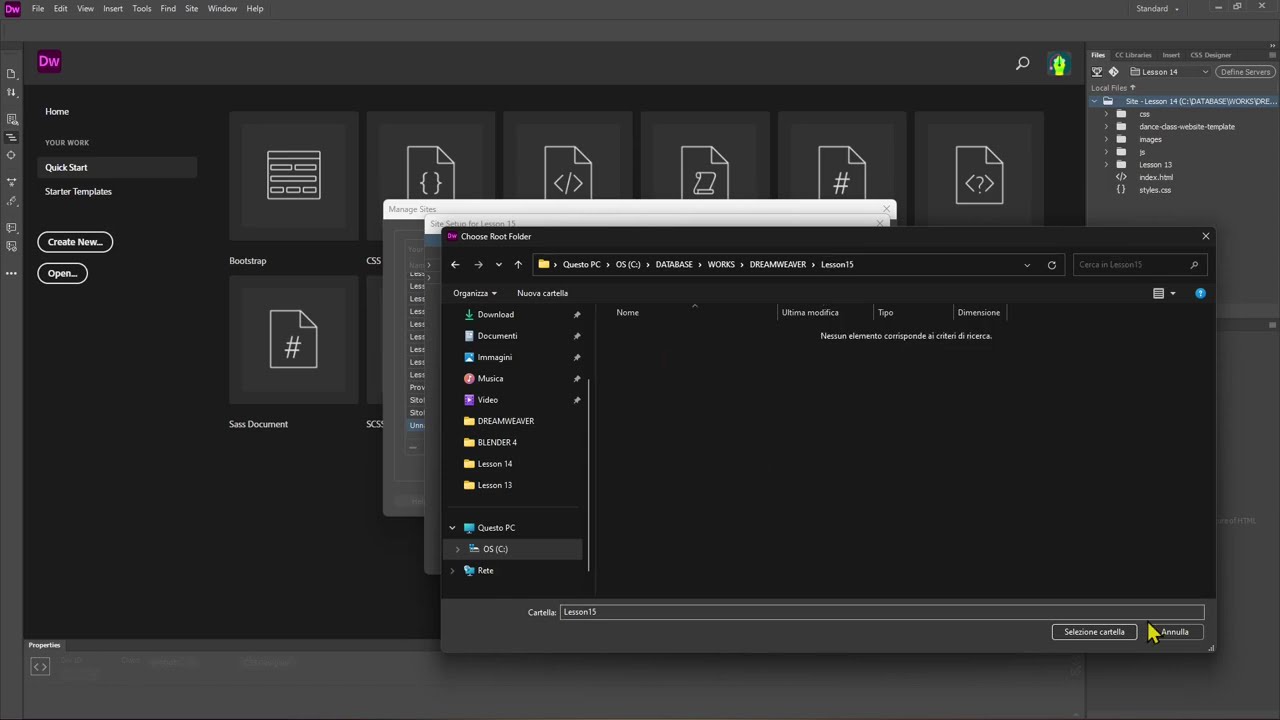 DREAMWEAVER - Lesson 15 - Bootstrap, Document Object Model, Insert Preset Components and Customize