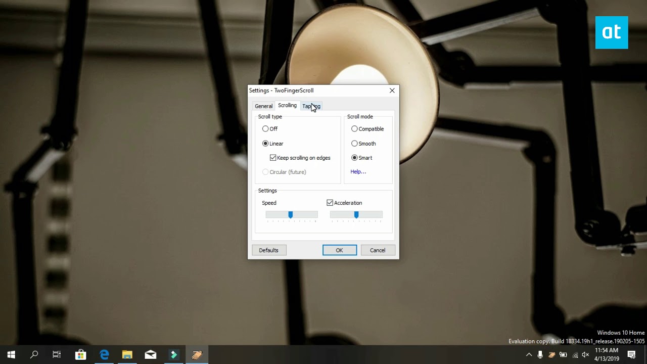 How to get tap gestures with Synaptics drivers on Windows 10