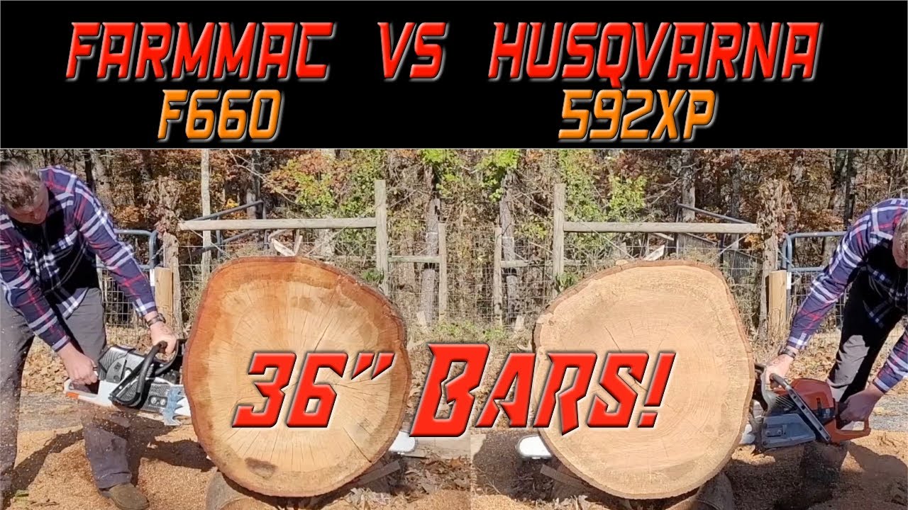 Клон Farmmac 660 против 36-дюймовых рулей Husqvarna 592XP!