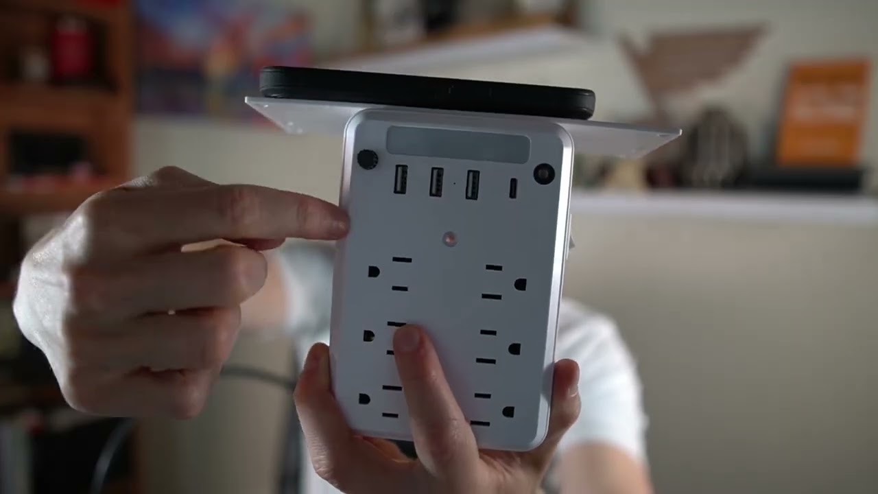 Worth it? Wall outlet extender with shelf & night light!